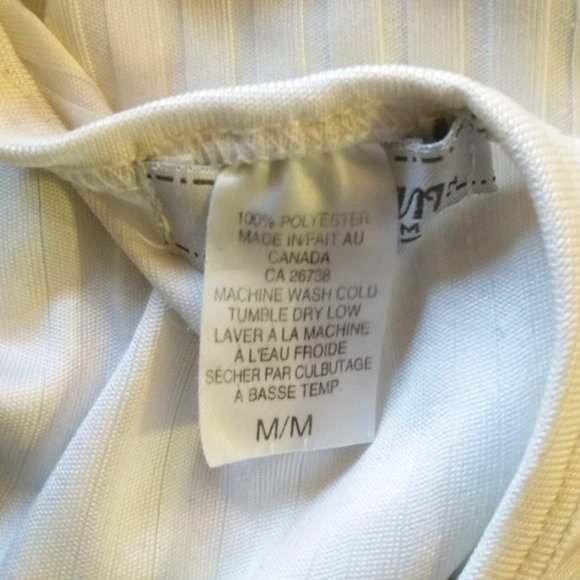 Vintage Y2K White Ribbed Slimming Tank Top - Picture 8 of 9